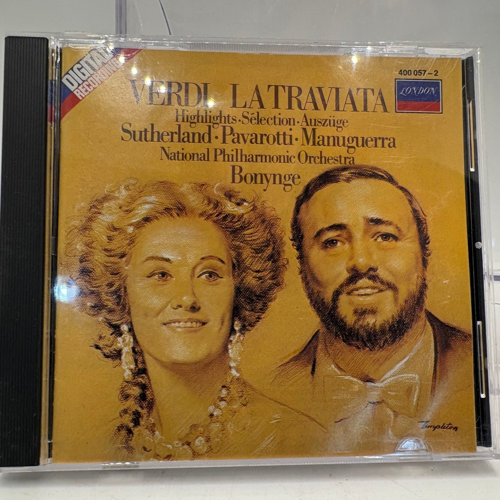 Verdi La Traviata Highlights‎ Sutherland Pavarotti CD Audio Classical Music